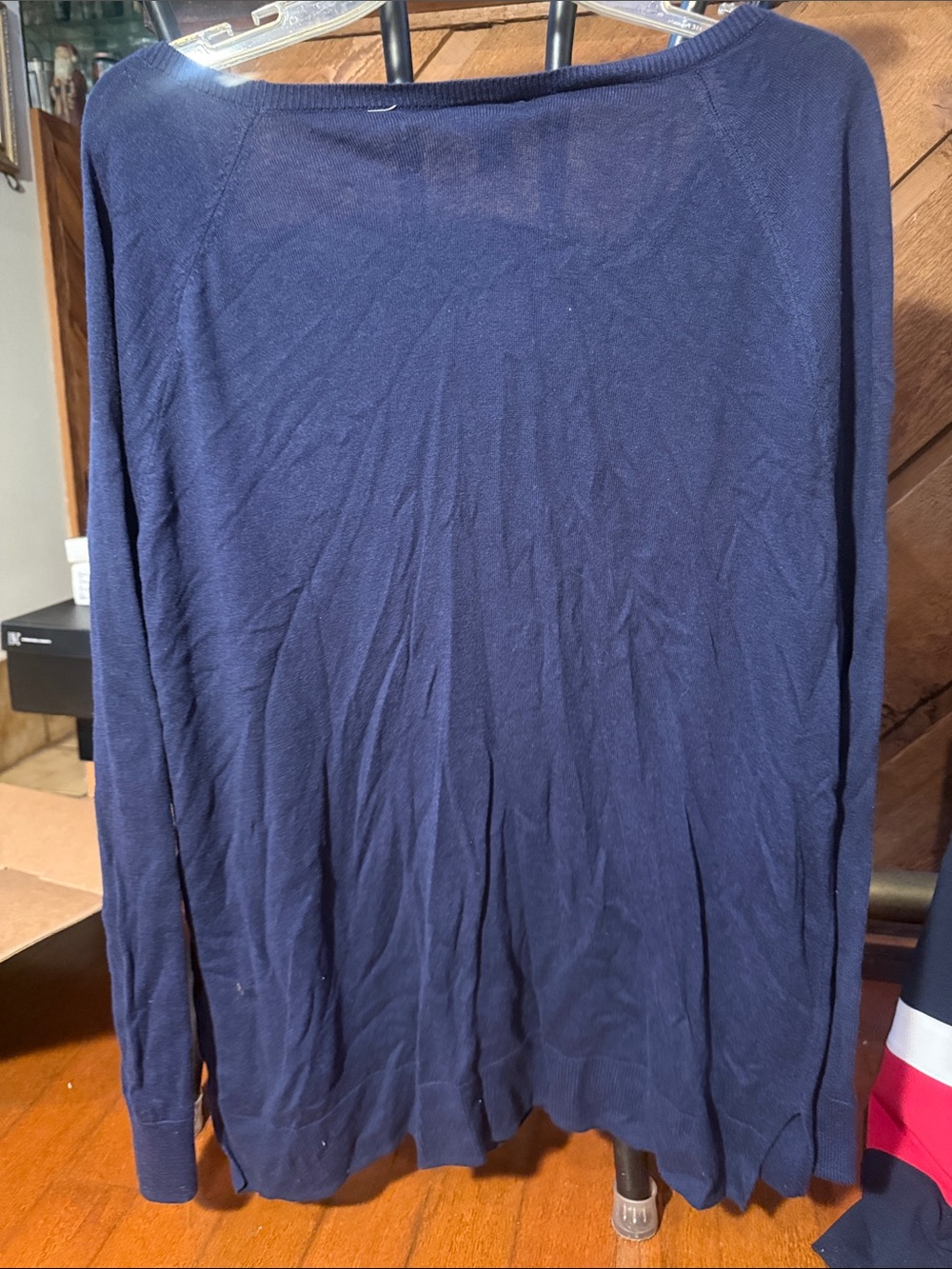 Old Navy Navy Sweatshirt with Teal Palm Tree and Coral Sun - Picture 4 of 6